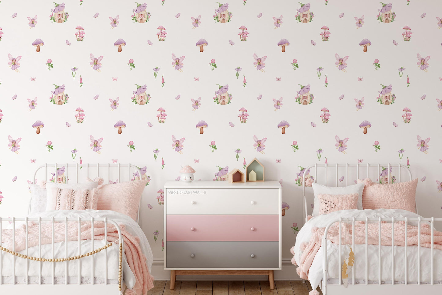 Fairy Garden Removable Wall Decals / Enchanted Wall Decals / Whimsical Wall decals / Kids Room Wall Decor