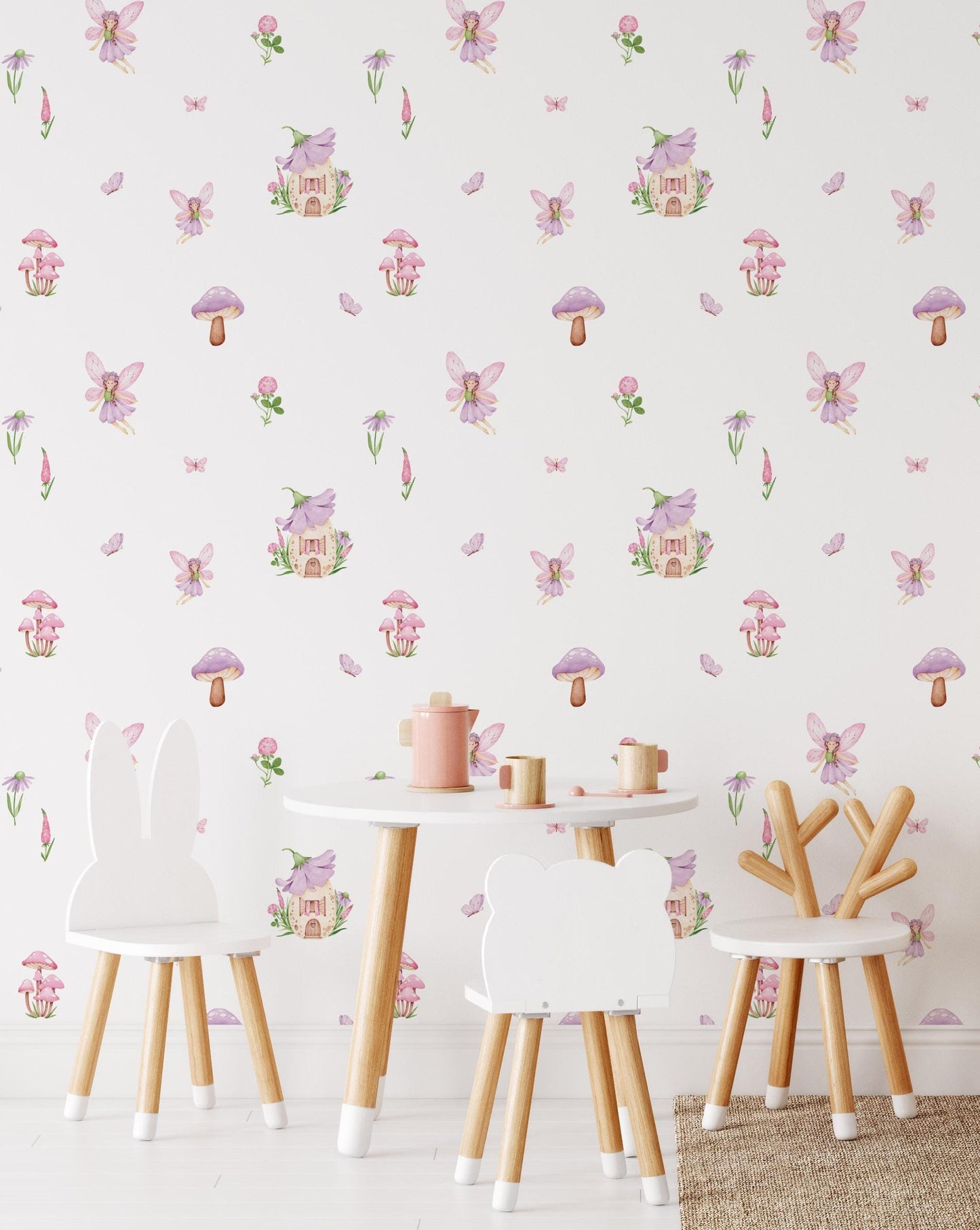 Fairy Garden Removable Wall Decals / Enchanted Wall Decals / Whimsical Wall decals / Kids Room Wall Decor