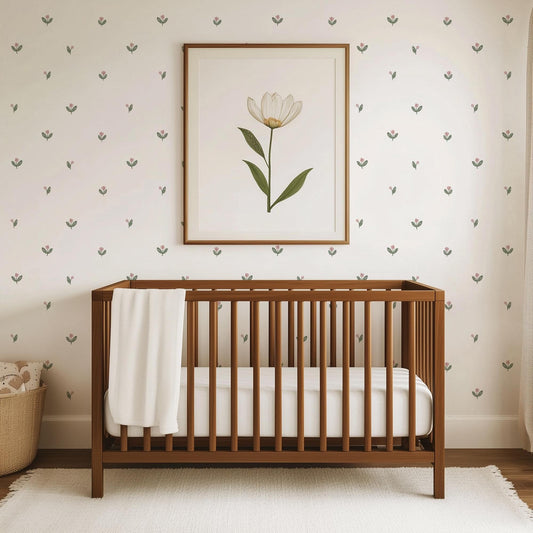 Freya Floral Bud Wall Decals / Removable Flower Wall Decals / Flower Wall Stickers / Floral Walls / Girls Nursery