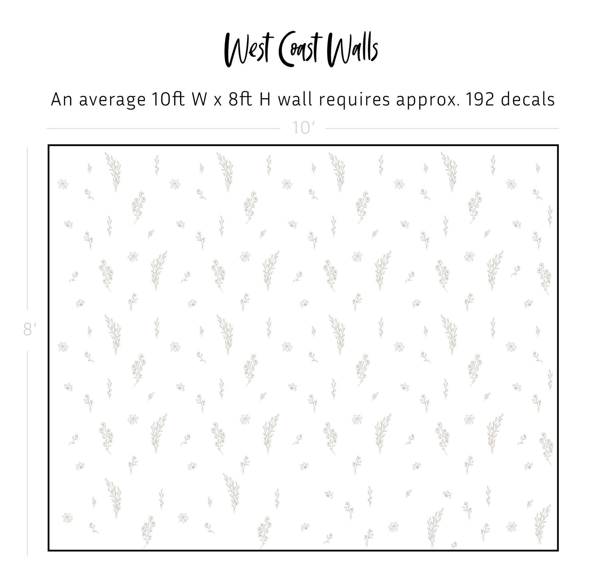 Sketched Meadow Wall Decals