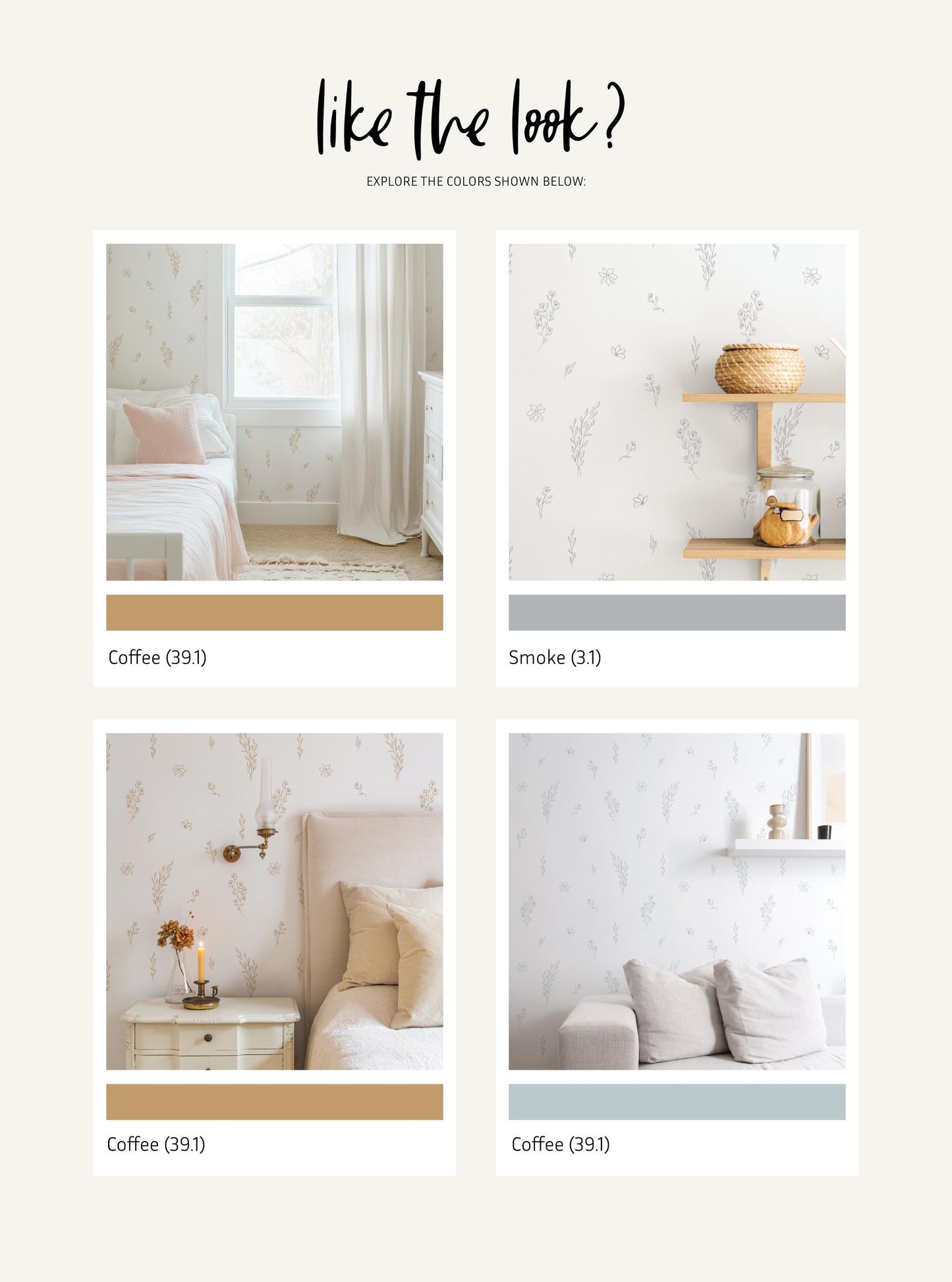 Sketched Meadow Wall Decals