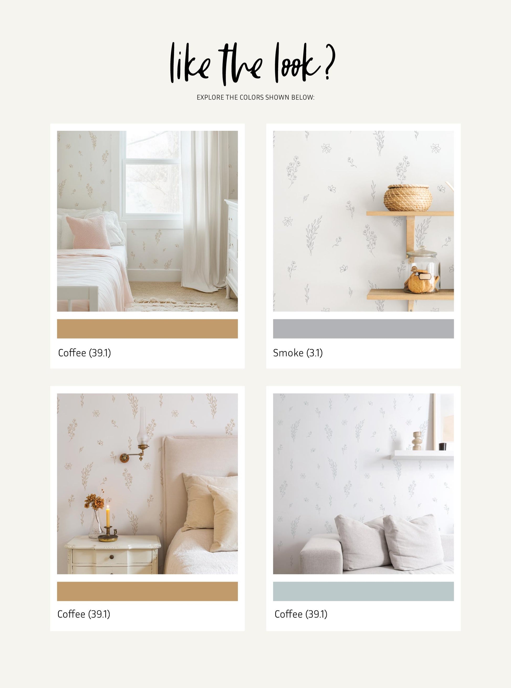 Sketched Meadow Wall Decals