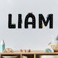 Custom Floral Name Wall Decal