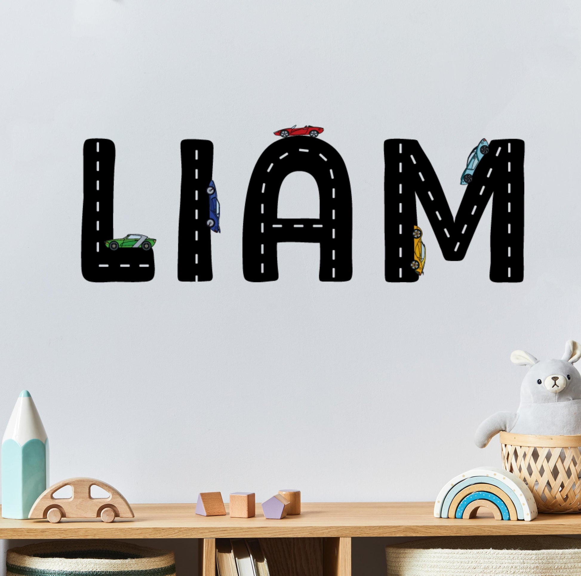 Custom Floral Name Wall Decal