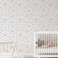 Annie Whimsical Floral Wallpaper / Whimsical Wallpaper / Butterfly Wallpaper / Pastel Wallpaper / Nursery Decor / Nursery Wall