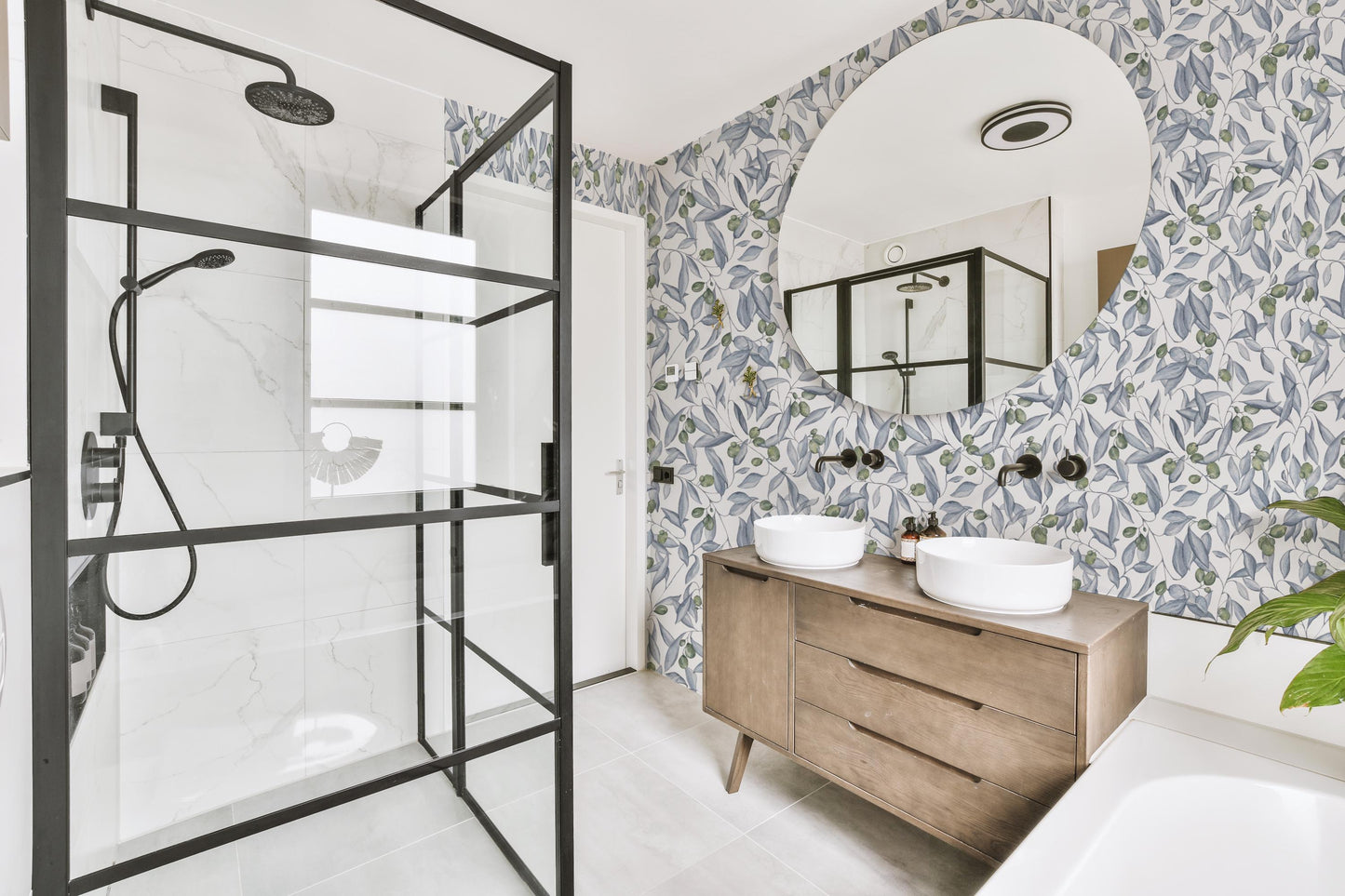 Olive Vines x Michelle Austin / Hand Painted Wallpaper / Feature Wall / Custom Wallpaper