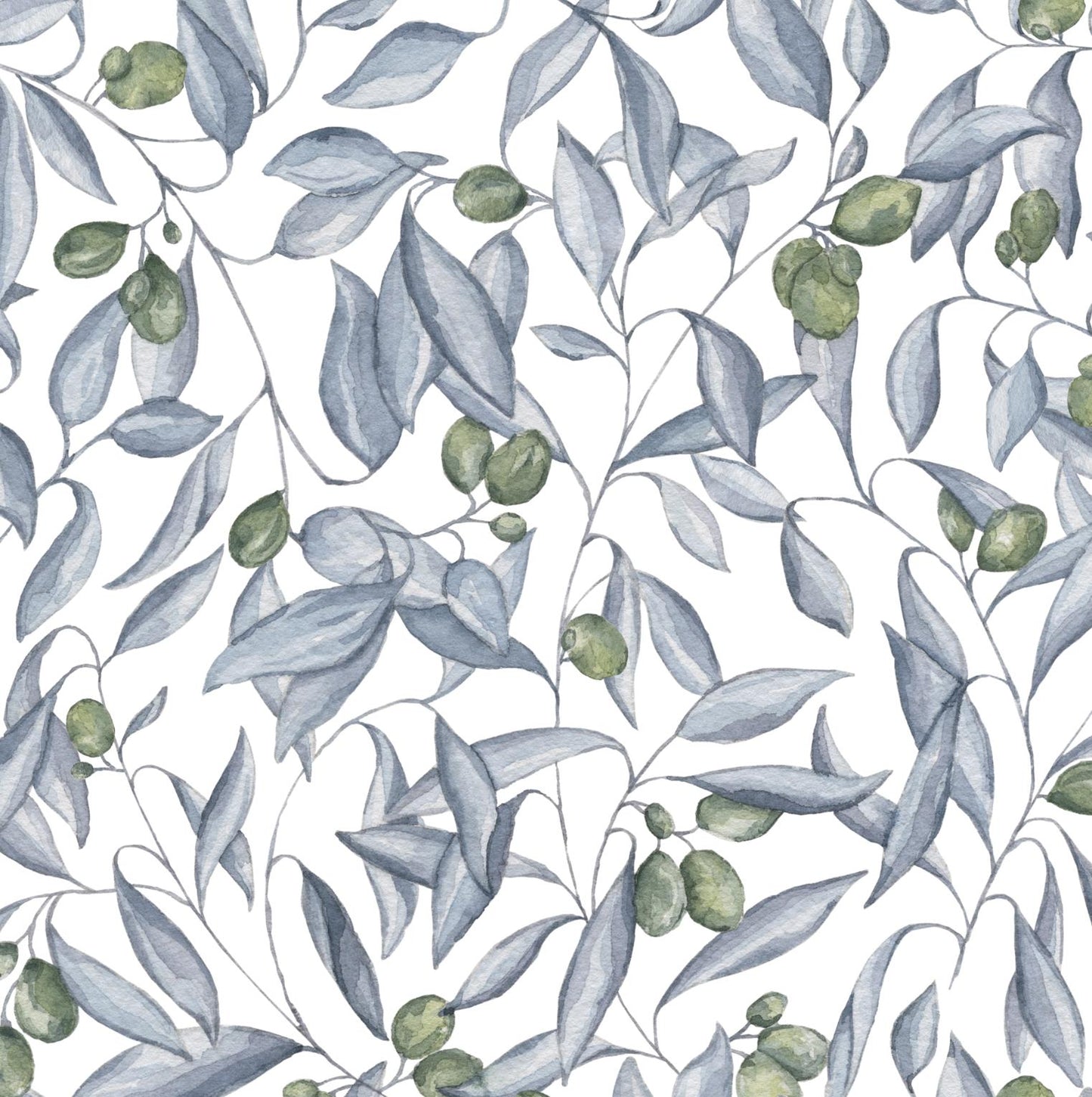 Olive Vines x Michelle Austin / Hand Painted Wallpaper / Feature Wall / Custom Wallpaper