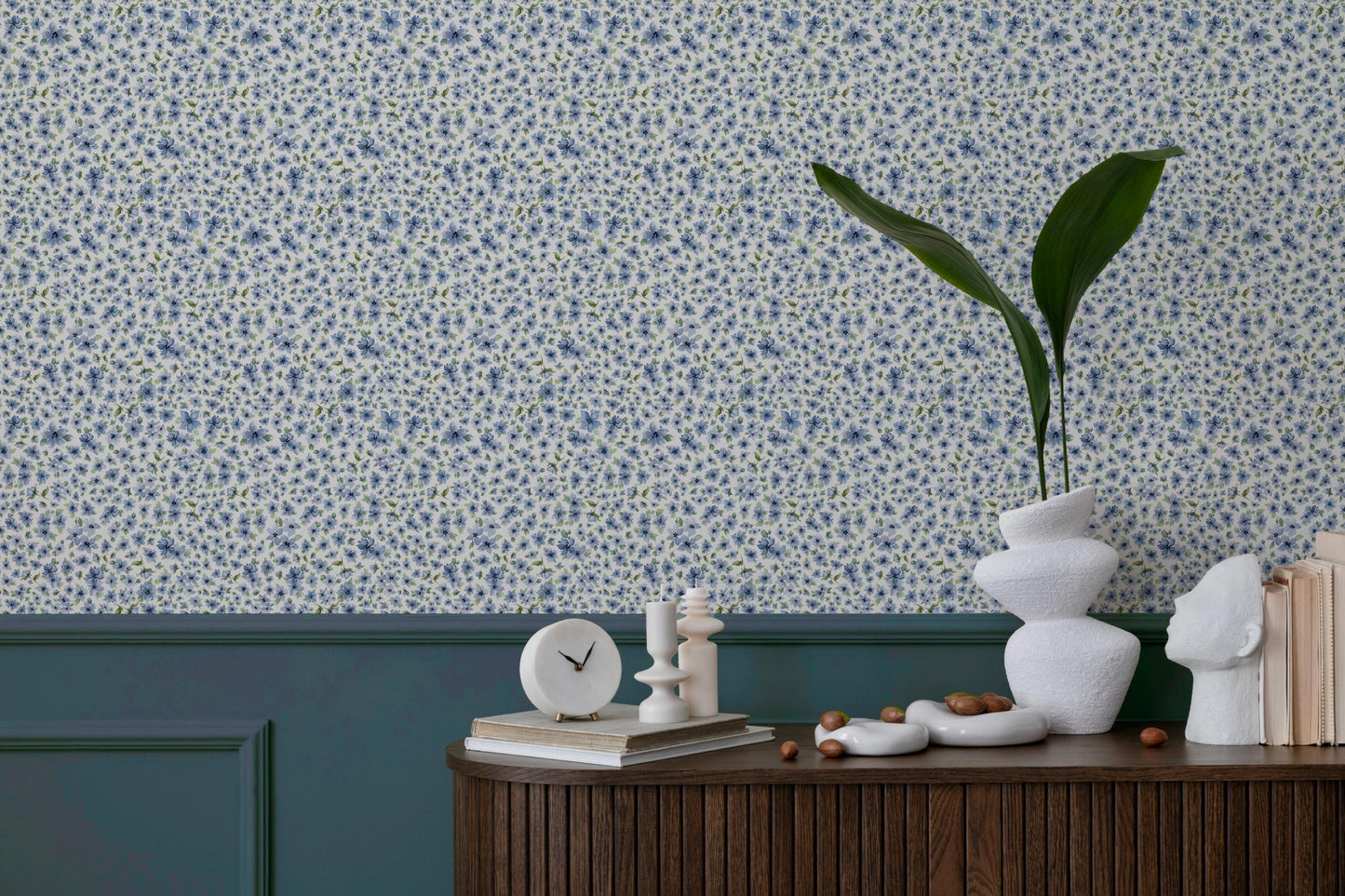 Flaunty Florals x Michelle Austin / Hand Painted Wallpaper / Feature Wall / Custom Wallpaper