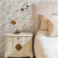 Lilly Wildflower Wallpaper / Floral Wallpaper / Botanical Wallpaper / Feature Wall