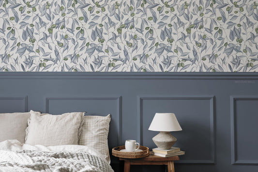 Olive Vines x Michelle Austin / Hand Painted Wallpaper / Feature Wall / Custom Wallpaper