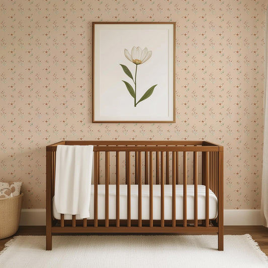 Vintage Flowers x Michelle Austin / Hand Painted Wallpaper / Feature Wall / Custom Wallpaper