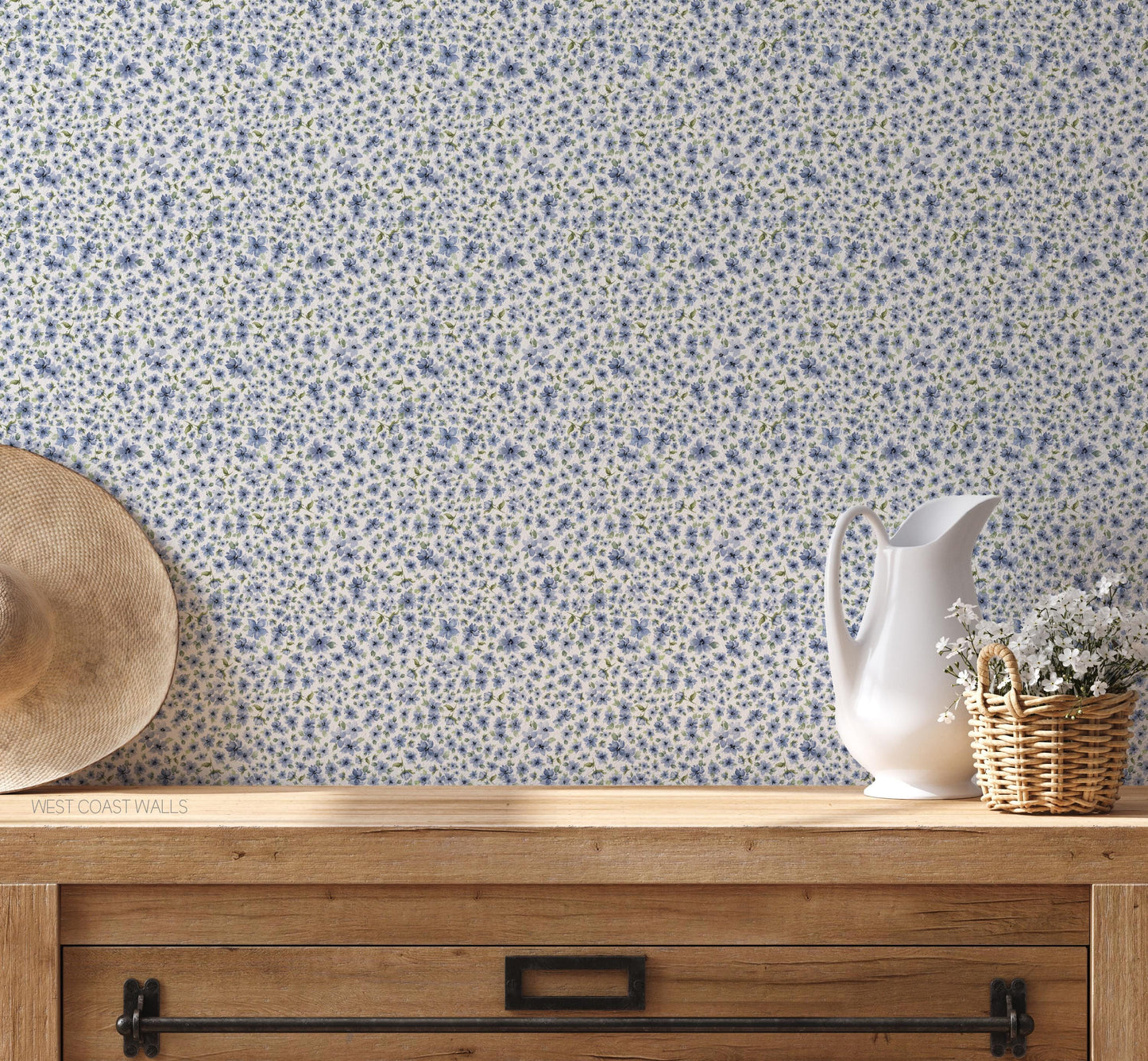 Flaunty Florals x Michelle Austin / Hand Painted Wallpaper / Feature Wall / Custom Wallpaper