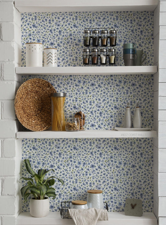 Flaunty Florals x Michelle Austin / Hand Painted Wallpaper / Feature Wall / Custom Wallpaper