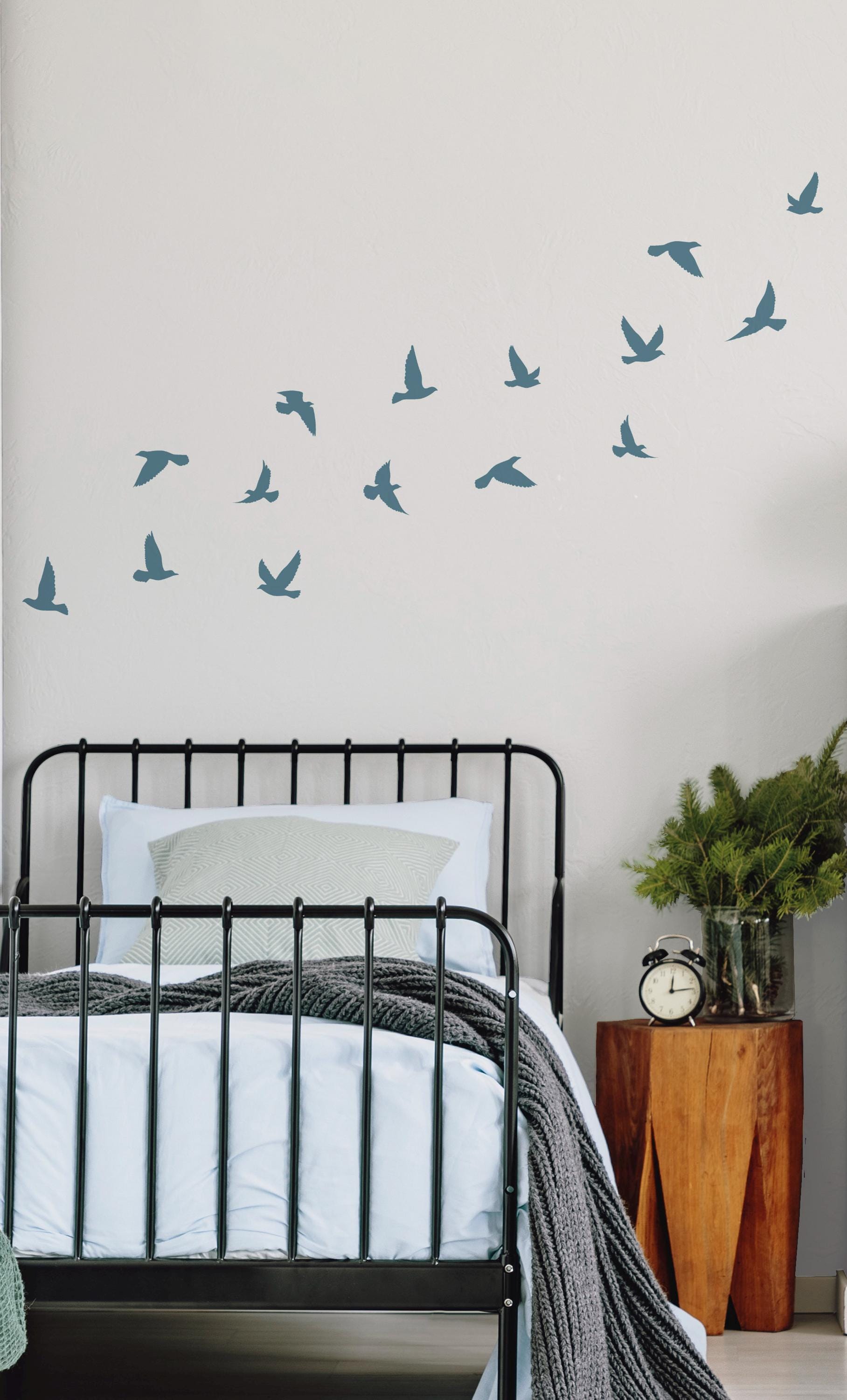 Bird Silhouette Removable Wall Decals / Removable Decals / Custom Colored Birds / Kids Decals / Animal Decals