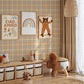 Colourful Gingham Wallpaper / Plaid Wallpaper / Checkered Wallpaper / Classic Wallpaper
