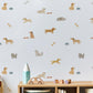 Dog Removable Wall Decals / Watercolour Animal Decals / Puppy Stickers /Watercolor Puppy Artwork / Neutral Nursery / Kids Room Wall Stickers