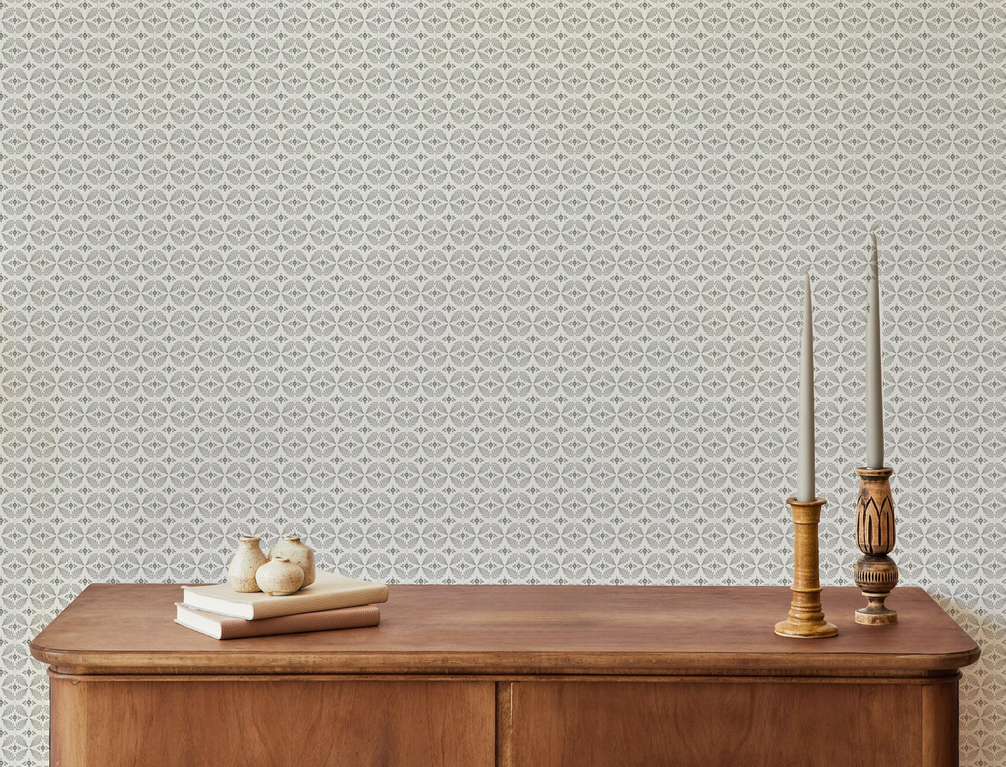 Fern Trellis x Lisee Ree Designs / Classic Wallpaper / Botanical Wallpaper / Hand Drawn Wallpaper / Geometric Wallpaper