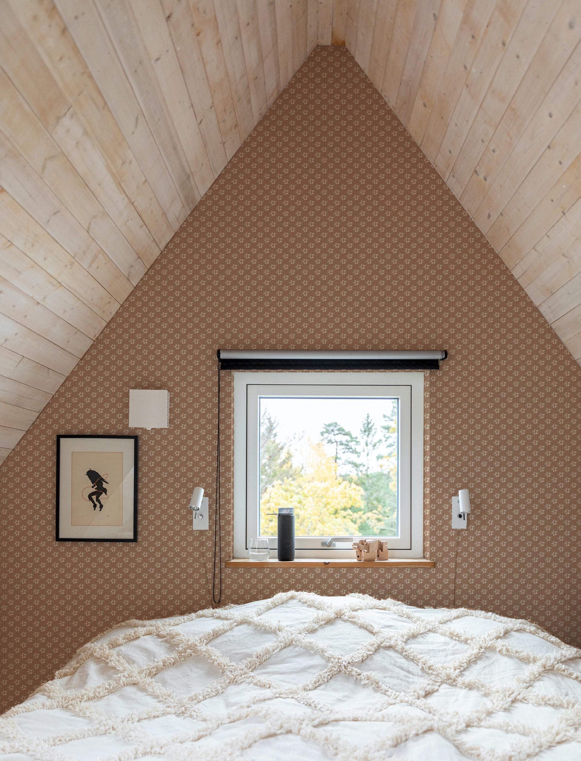 Winnie Rustic Floral x Michelle Austin / Hand Painted Wallpaper / Feature Wall / Custom Wallpaper