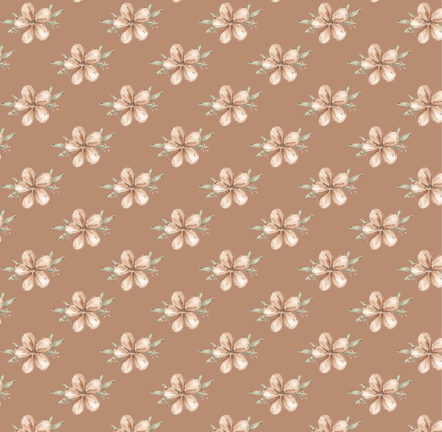 Winnie Rustic Floral x Michelle Austin / Hand Painted Wallpaper / Feature Wall / Custom Wallpaper