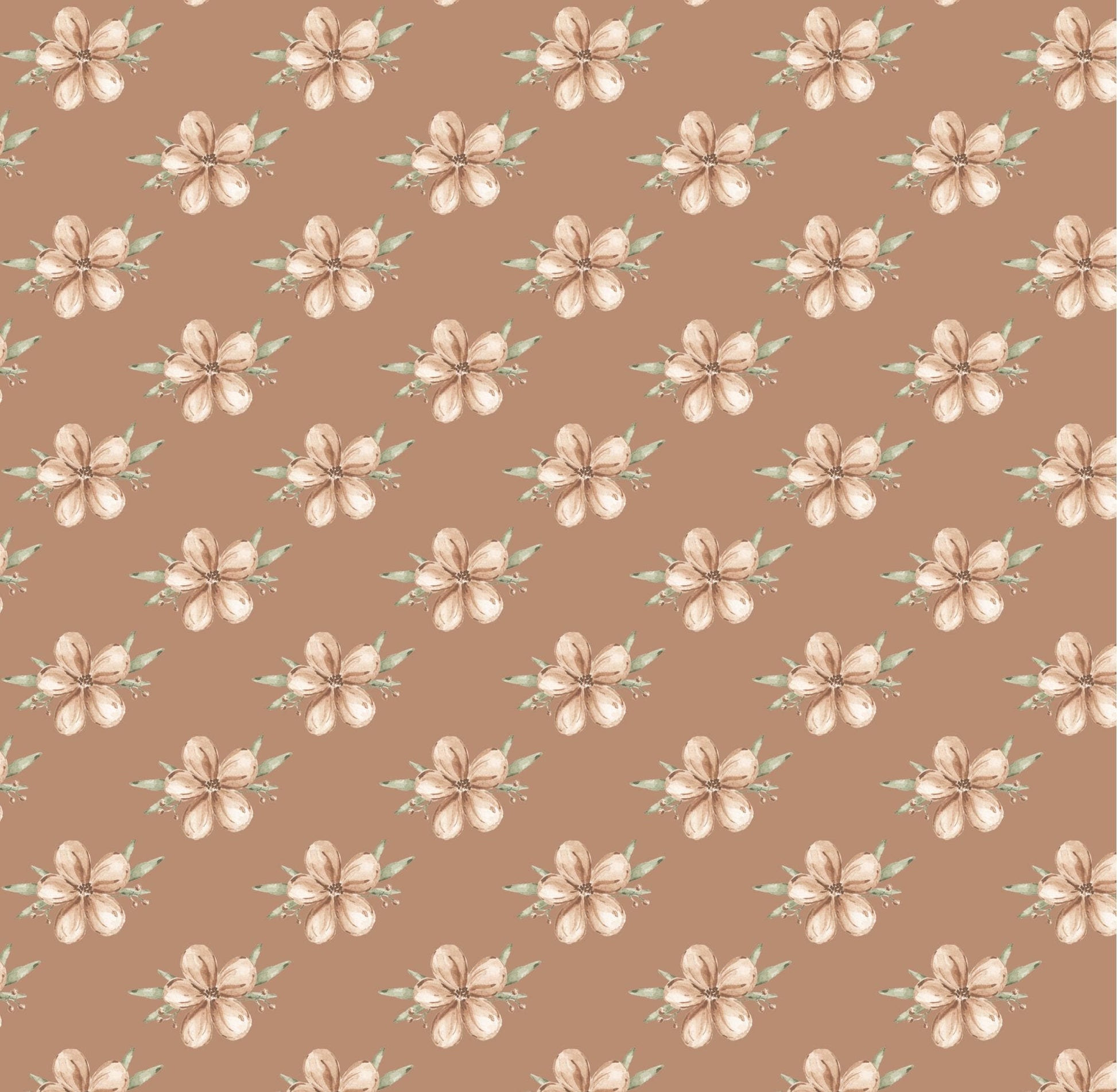 Winnie Rustic Floral x Michelle Austin / Hand Painted Wallpaper / Feature Wall / Custom Wallpaper