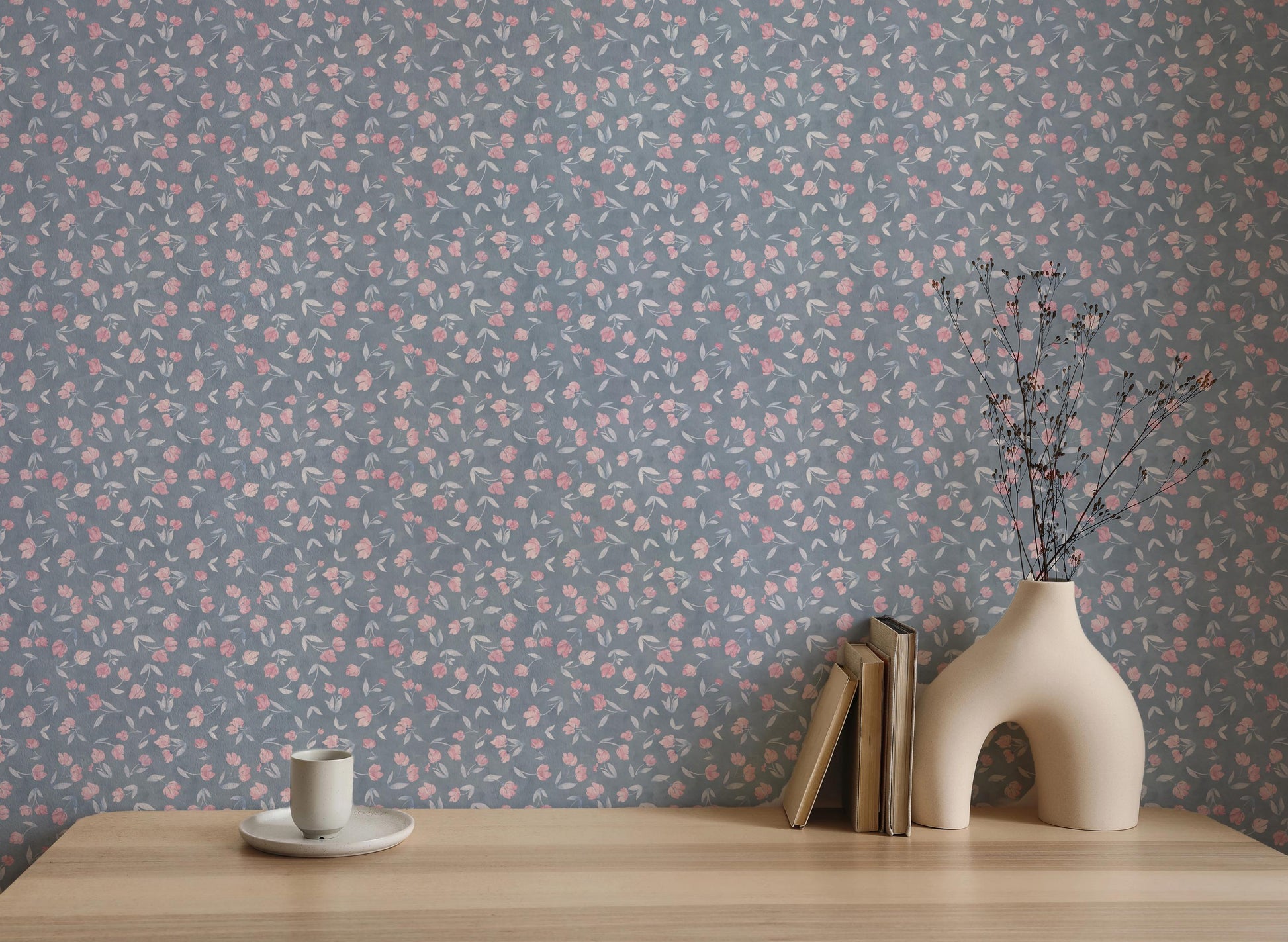 Tousled Tulips x Michelle Austin / Hand Painted Wallpaper / Feature Wall / Custom Wallpaper