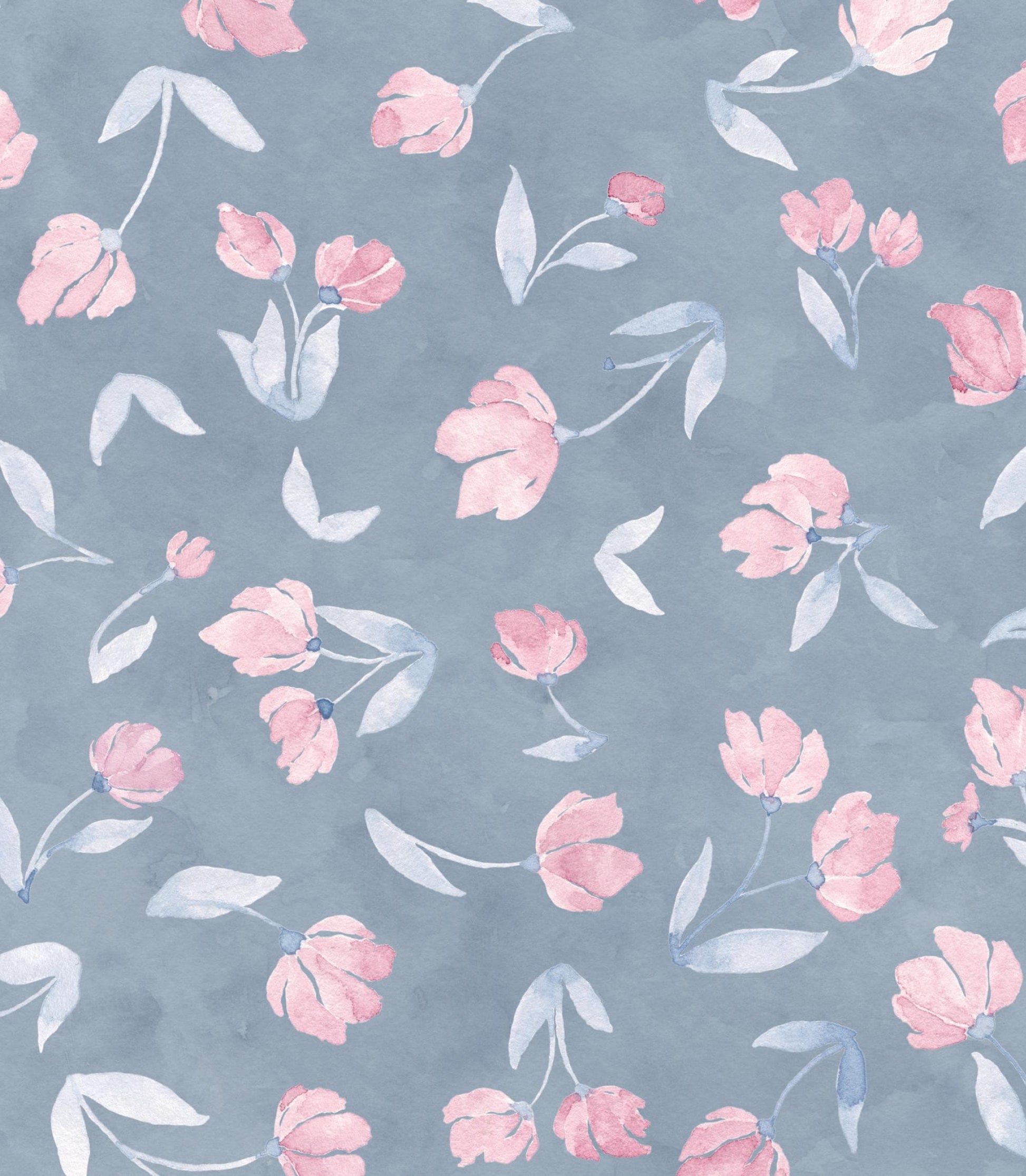 Tousled Tulips x Michelle Austin / Hand Painted Wallpaper / Feature Wall / Custom Wallpaper
