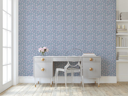 Tousled Tulips x Michelle Austin / Hand Painted Wallpaper / Feature Wall / Custom Wallpaper