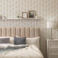 Daisy Columns x Lisee Ree Designs / Classic Wallpaper / Floral Wallpaper / Hand Drawn Wallpaper / Floral Motif