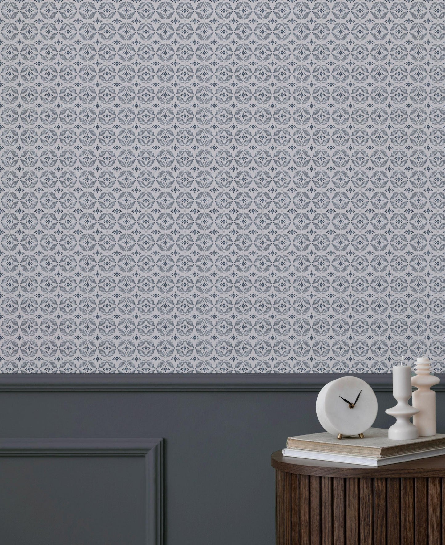 Fern Trellis x Lisee Ree Designs / Classic Wallpaper / Botanical Wallpaper / Hand Drawn Wallpaper / Geometric Wallpaper