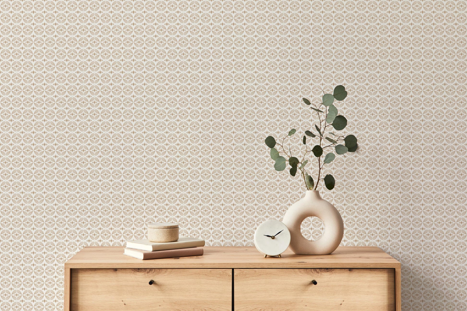 Fern Trellis x Lisee Ree Designs / Classic Wallpaper / Botanical Wallpaper / Hand Drawn Wallpaper / Geometric Wallpaper