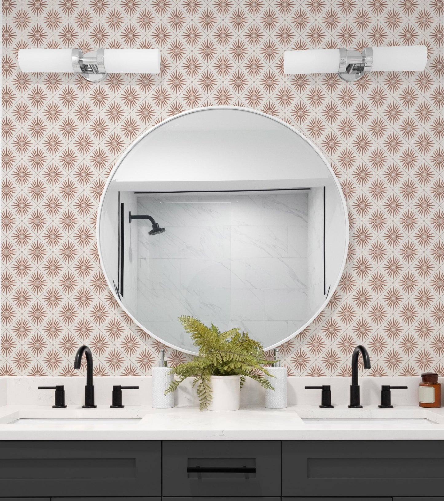 Soothing Starburst x Lisee Ree Designs / Classic Wallpaper / Botanical Wallpaper / Hand Drawn Wallpaper / Geometric Wallpaper