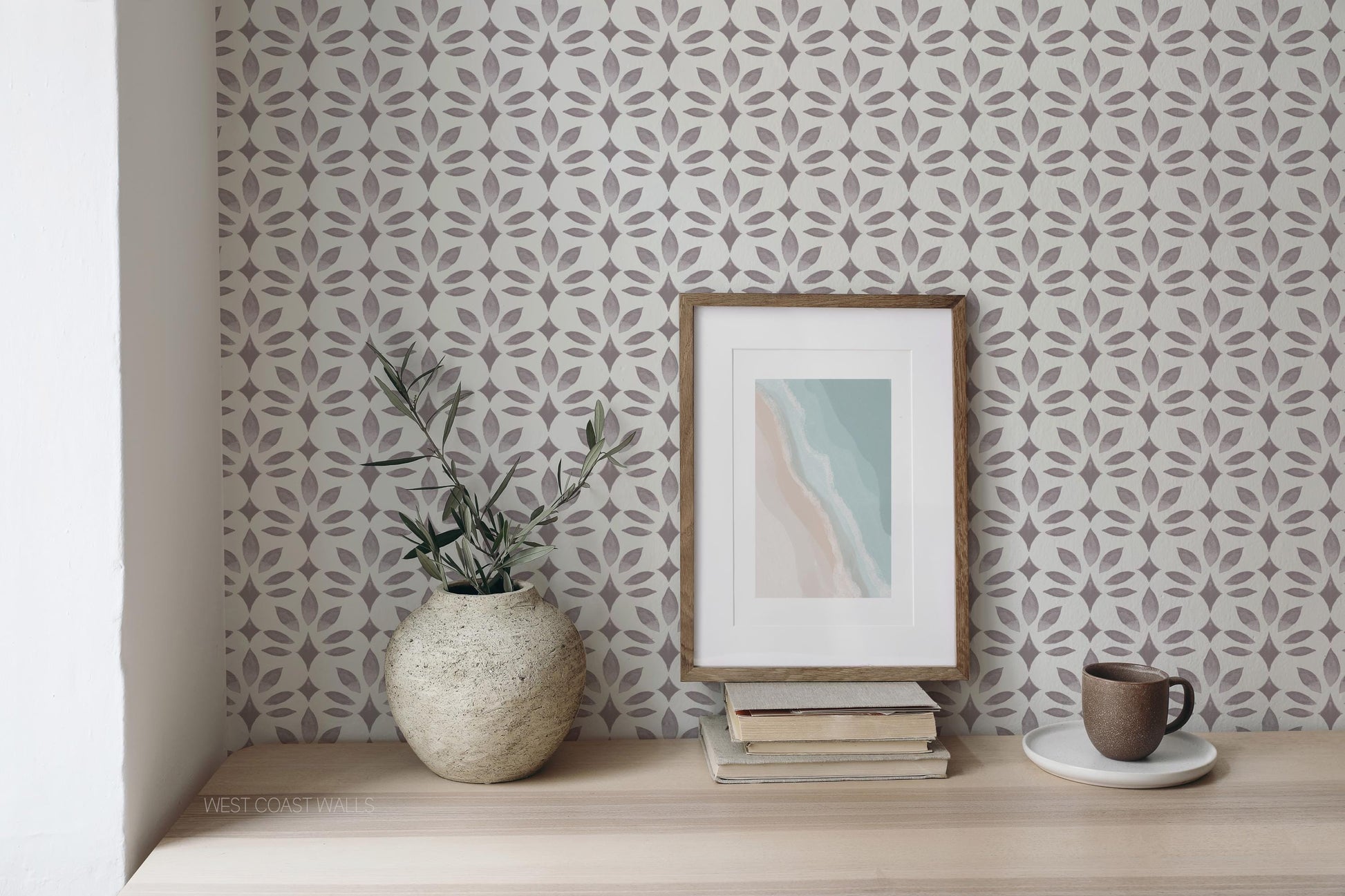 Sea Spray x Lisee Ree Designs / Classic Wallpaper / Geometric Wallpaper / Hand Drawn Wallpaper