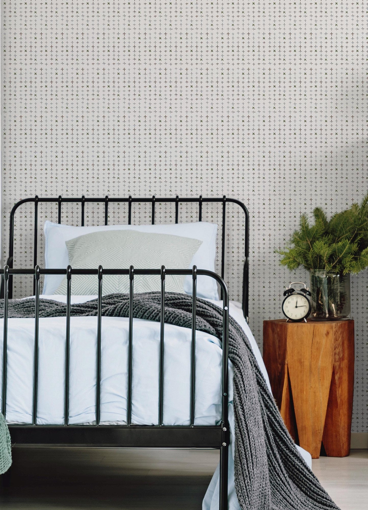 Additionally x Lisee Ree Designs / Classic Wallpaper / Crosses Wallpaper / Hand Drawn Wallpaper / Geometric Wallpaper