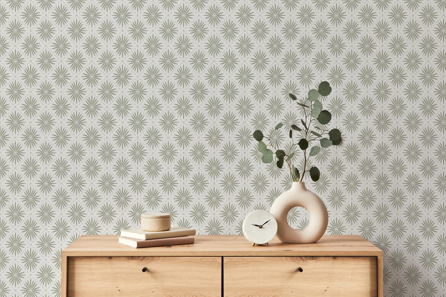 Soothing Starburst x Lisee Ree Designs / Classic Wallpaper / Botanical Wallpaper / Hand Drawn Wallpaper / Geometric Wallpaper