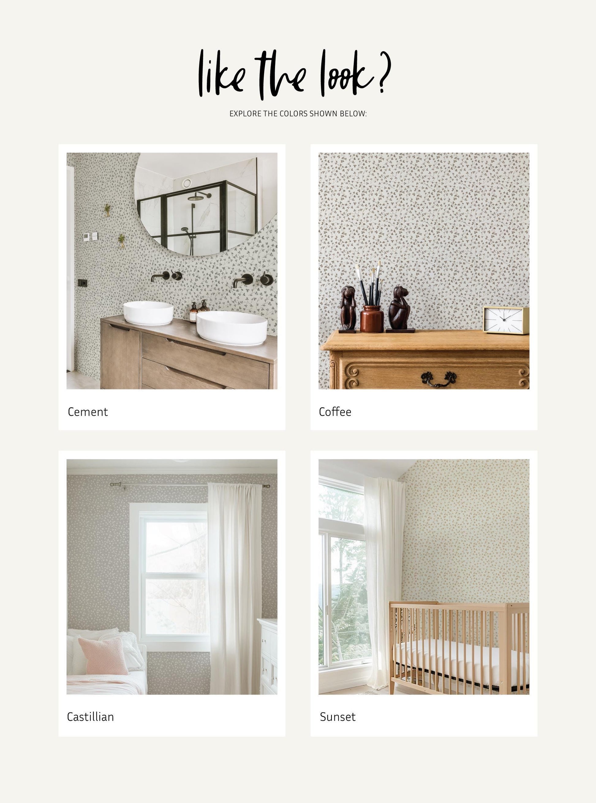 Delicate Oak x Lisee Ree Designs / Classic Wallpaper / Lattice Wallpaper / Hand Drawn Wallpaper / Leaves Wallpaper