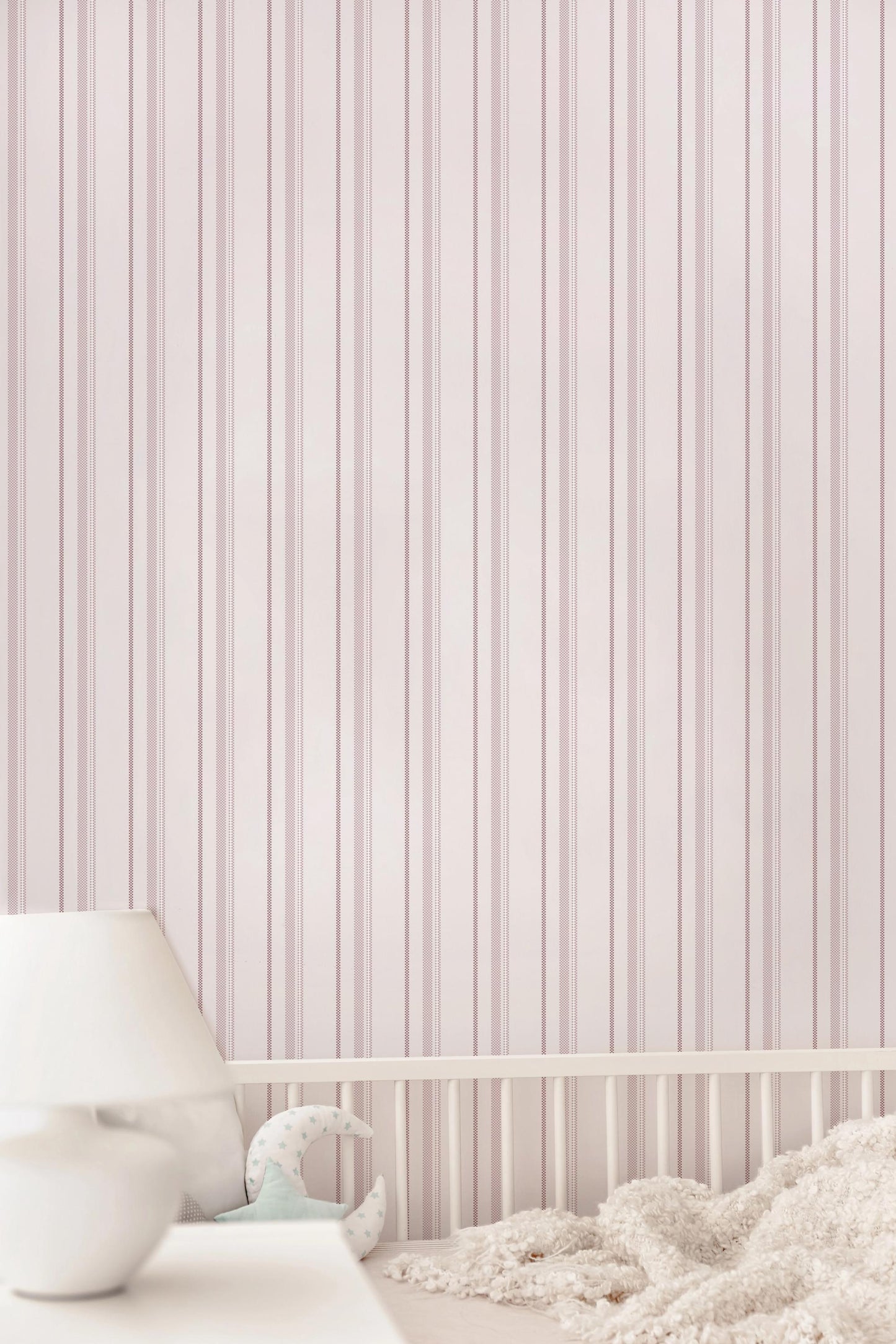 Textured Stripe Wallpaper / Custom Colors Available / Striped Walls / Vintage Pinstripes