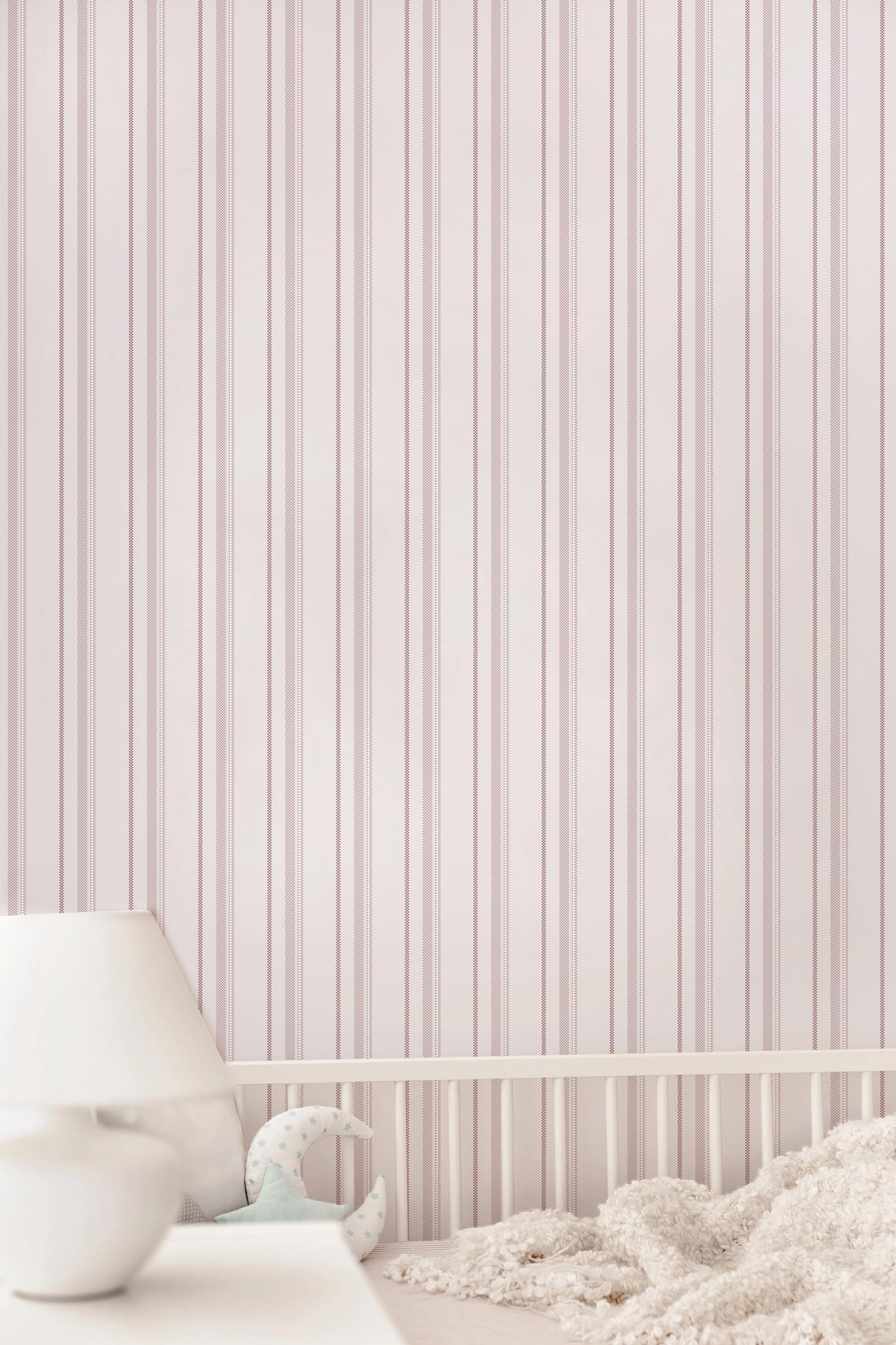 Textured Stripe Wallpaper / Custom Colors Available / Striped Walls / Vintage Pinstripes