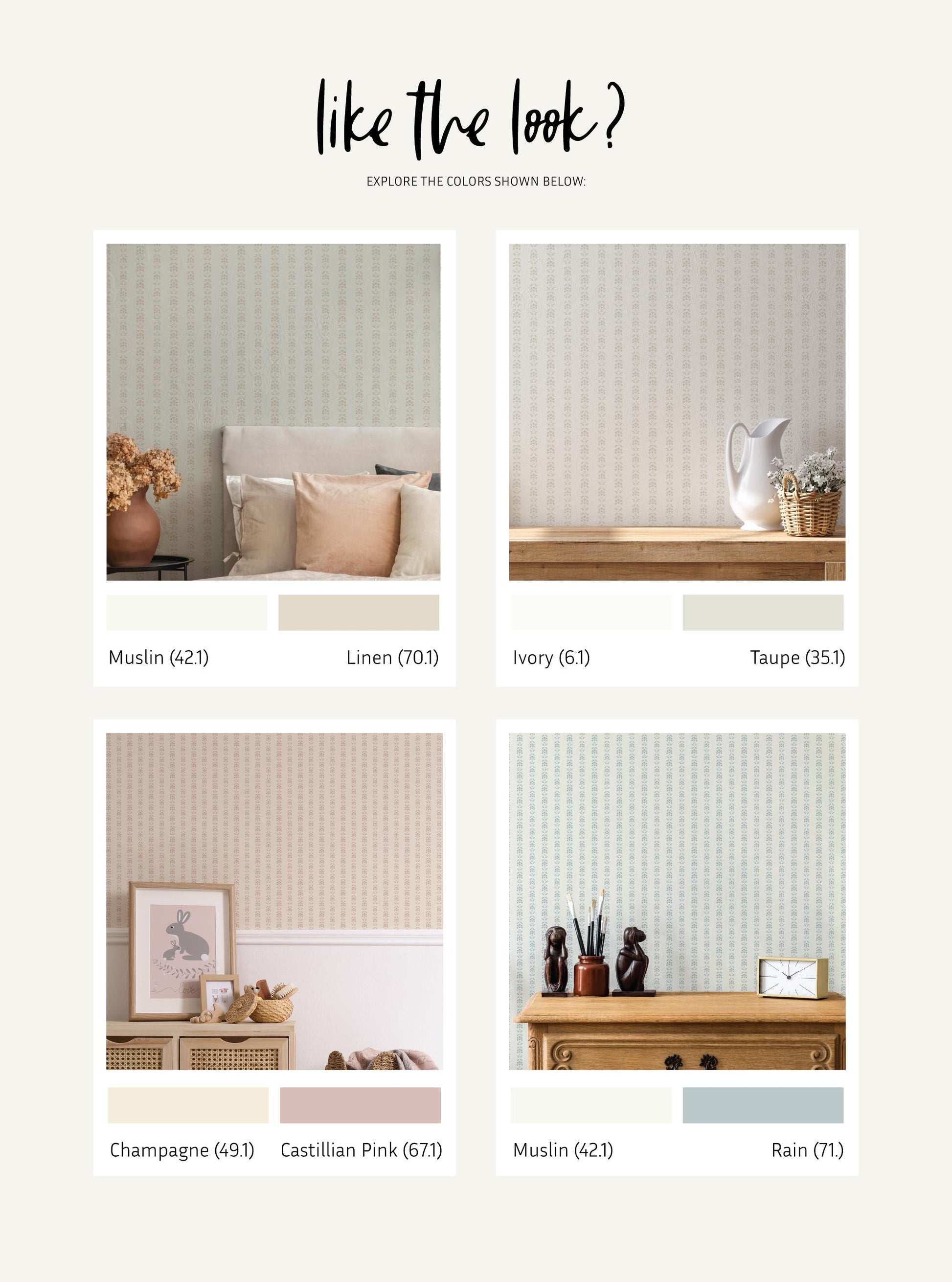 Antique Stripe Wallpaper / Custom Color Wallpaper / Striped Wallpaper / Vertical Stripes / Vintage Pinstripes