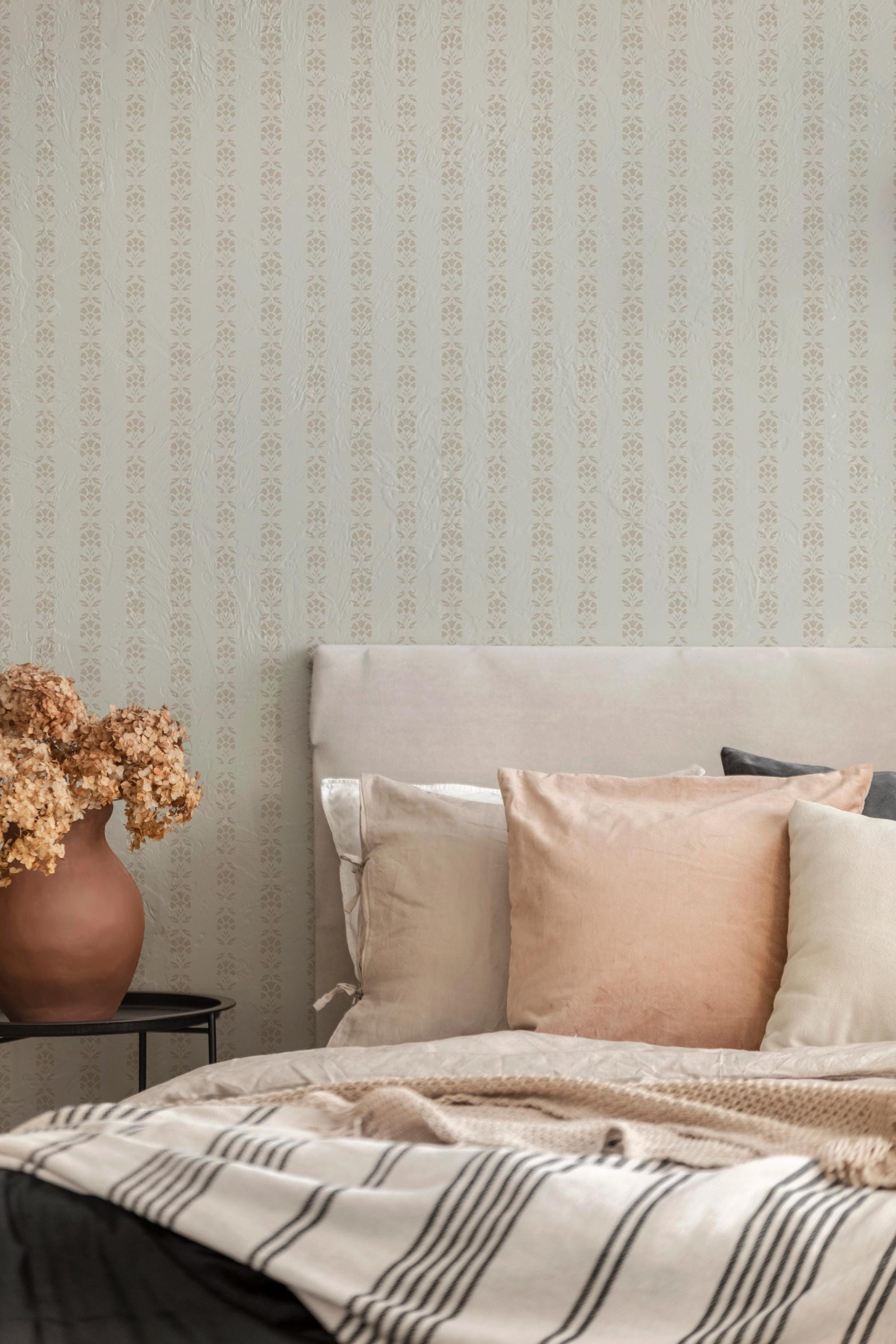 Antique Stripe Wallpaper / Custom Color Wallpaper / Striped Wallpaper / Vertical Stripes / Vintage Pinstripes