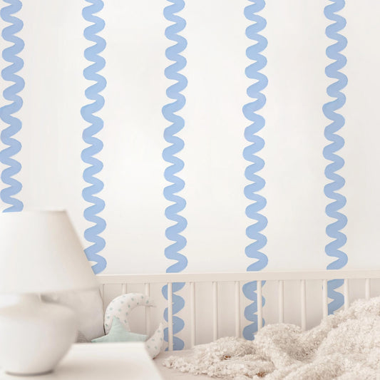 Squiggle Stripes Removable Wall Decals