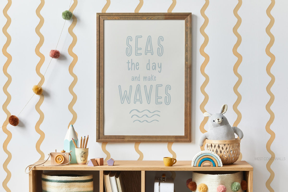 Wavey Stripes Removable Wall Decals