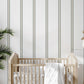 Floral Scallop Stripe Removable Wall Decals