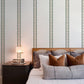 Floral Scallop Stripe Removable Wall Decals