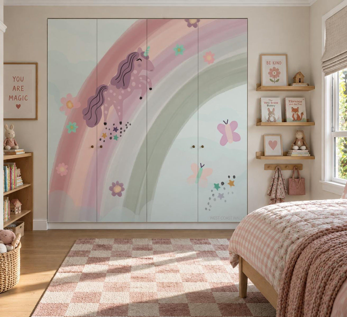 Unicorn and Rainbow Mural