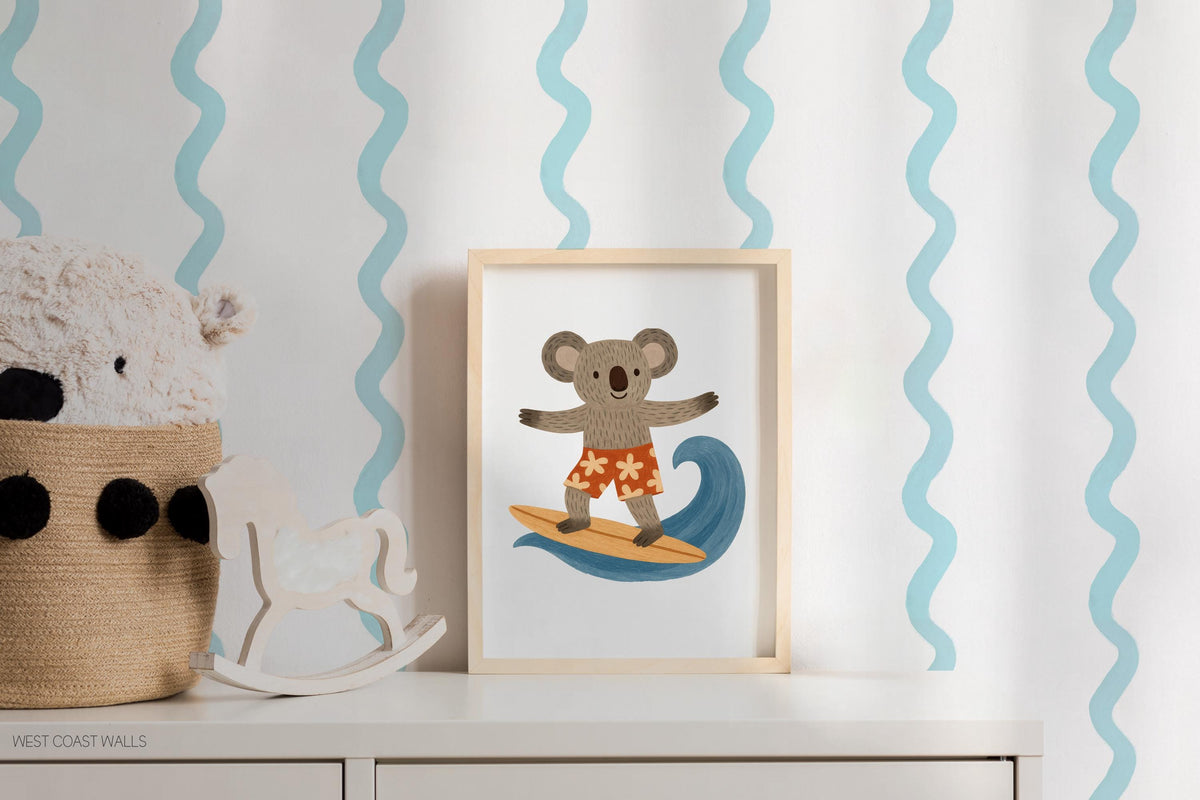 Wavey Stripes Removable Wall Decals