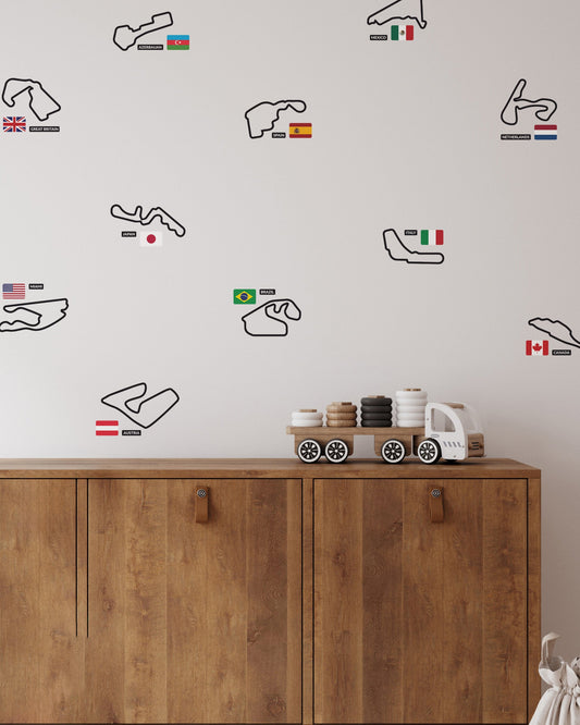 Racetracks of the World Decals
