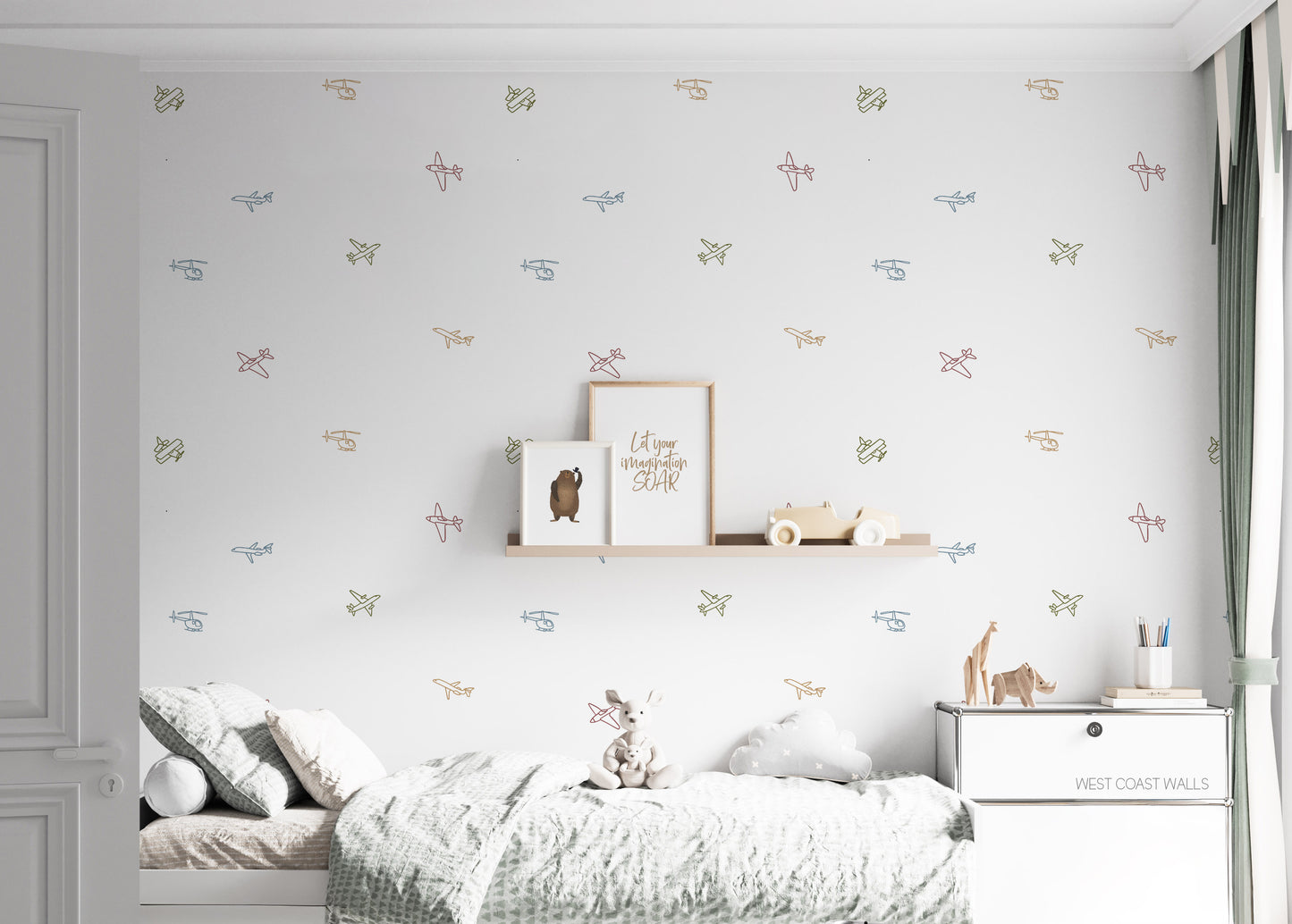 Minimalist Airplane Decals
