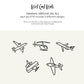 Minimalist Airplane Decals