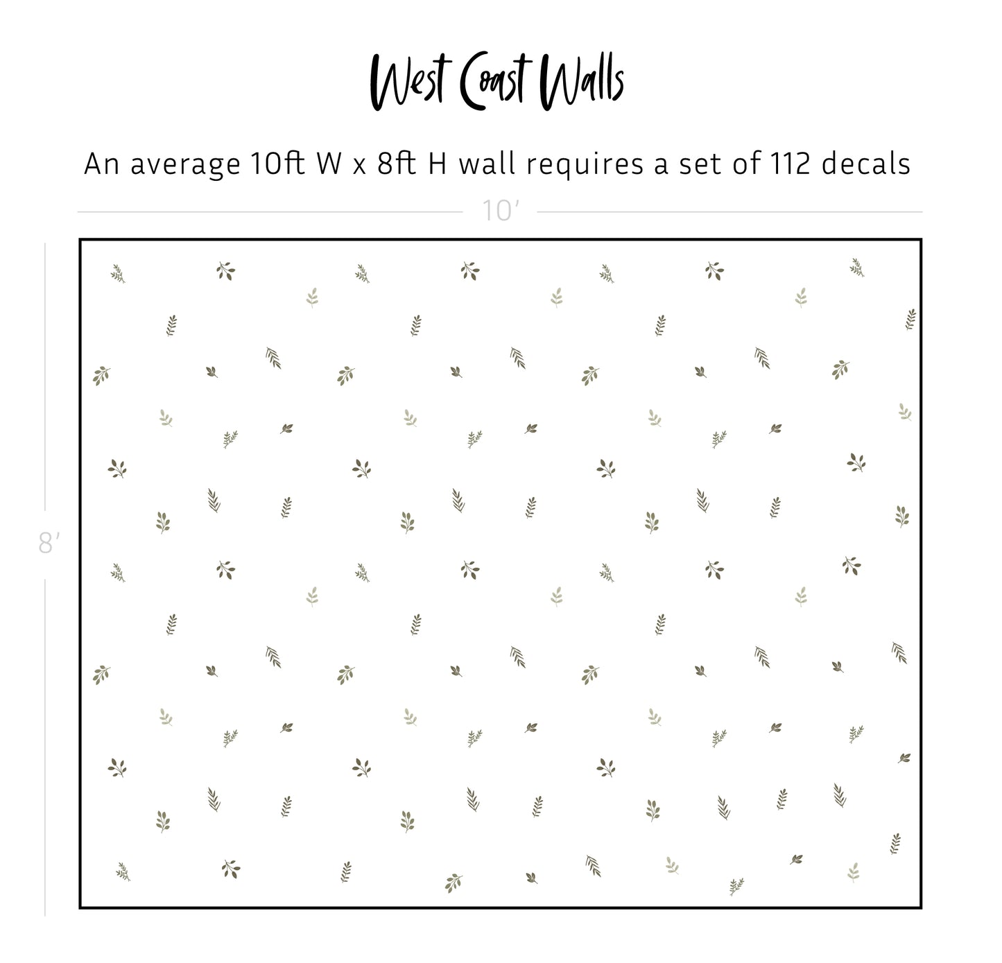 Piper Leaf Removable Decals