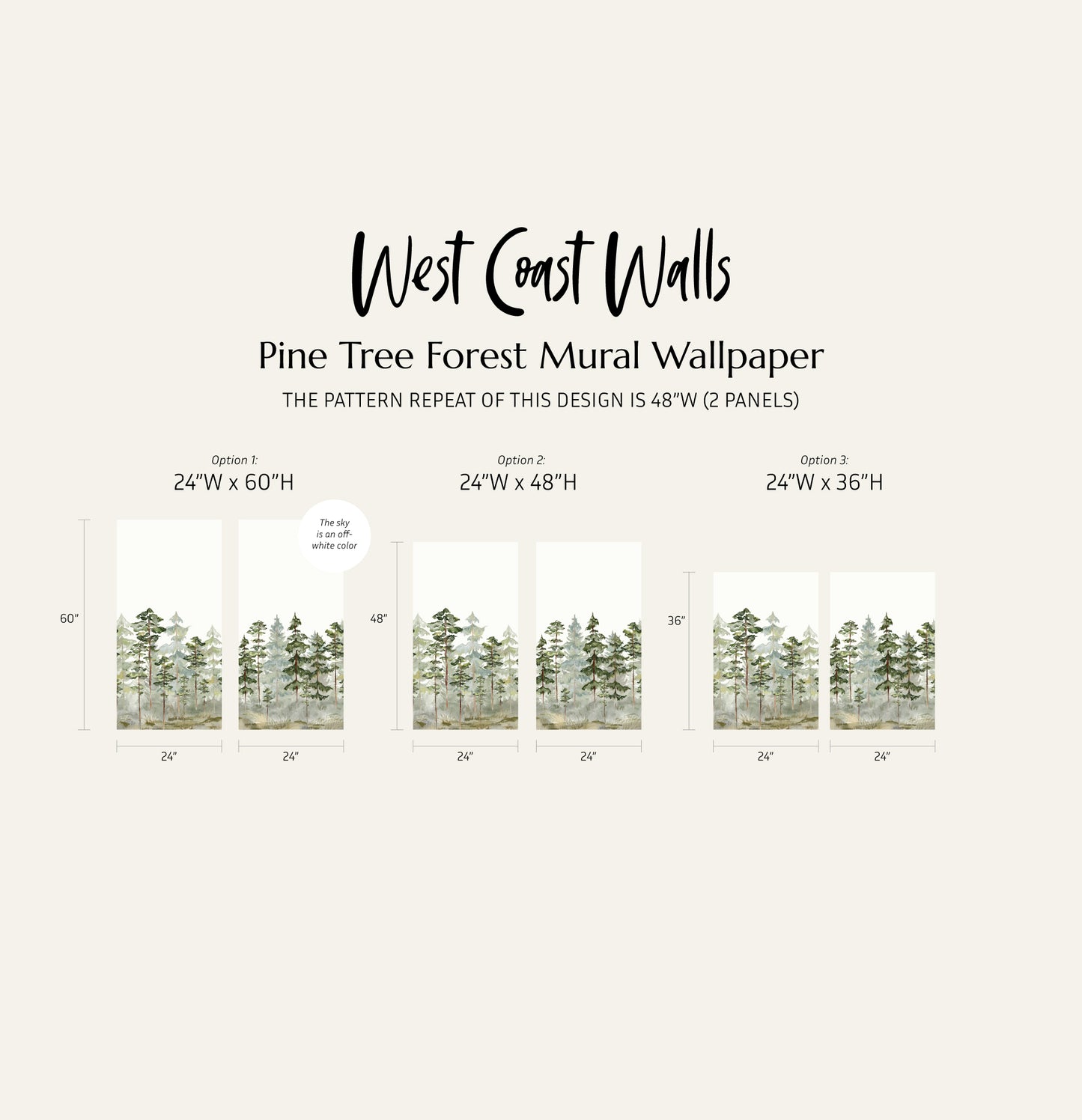 Pine Tree Forest Wallpaper